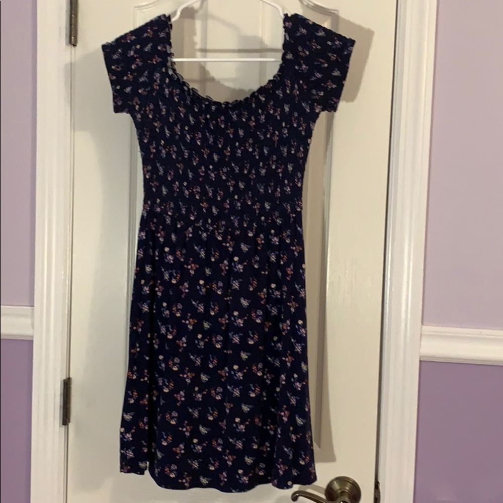 Hollister Smocked Off The Shoulder Dress